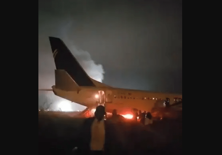 Flight crashes during takeoff
