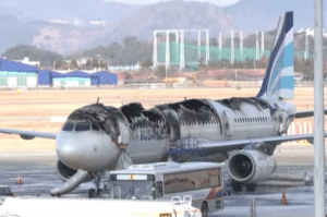 Fire Engulfs Airbus Jet Before Takeoff