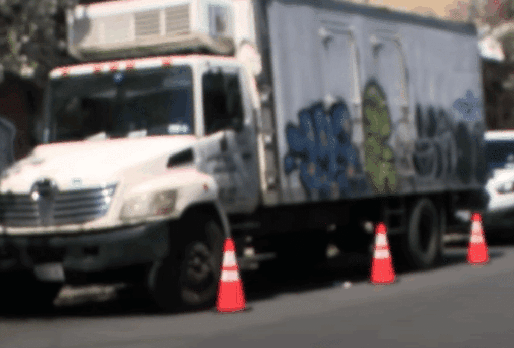 Sleeping Man Crushed by Large Truck