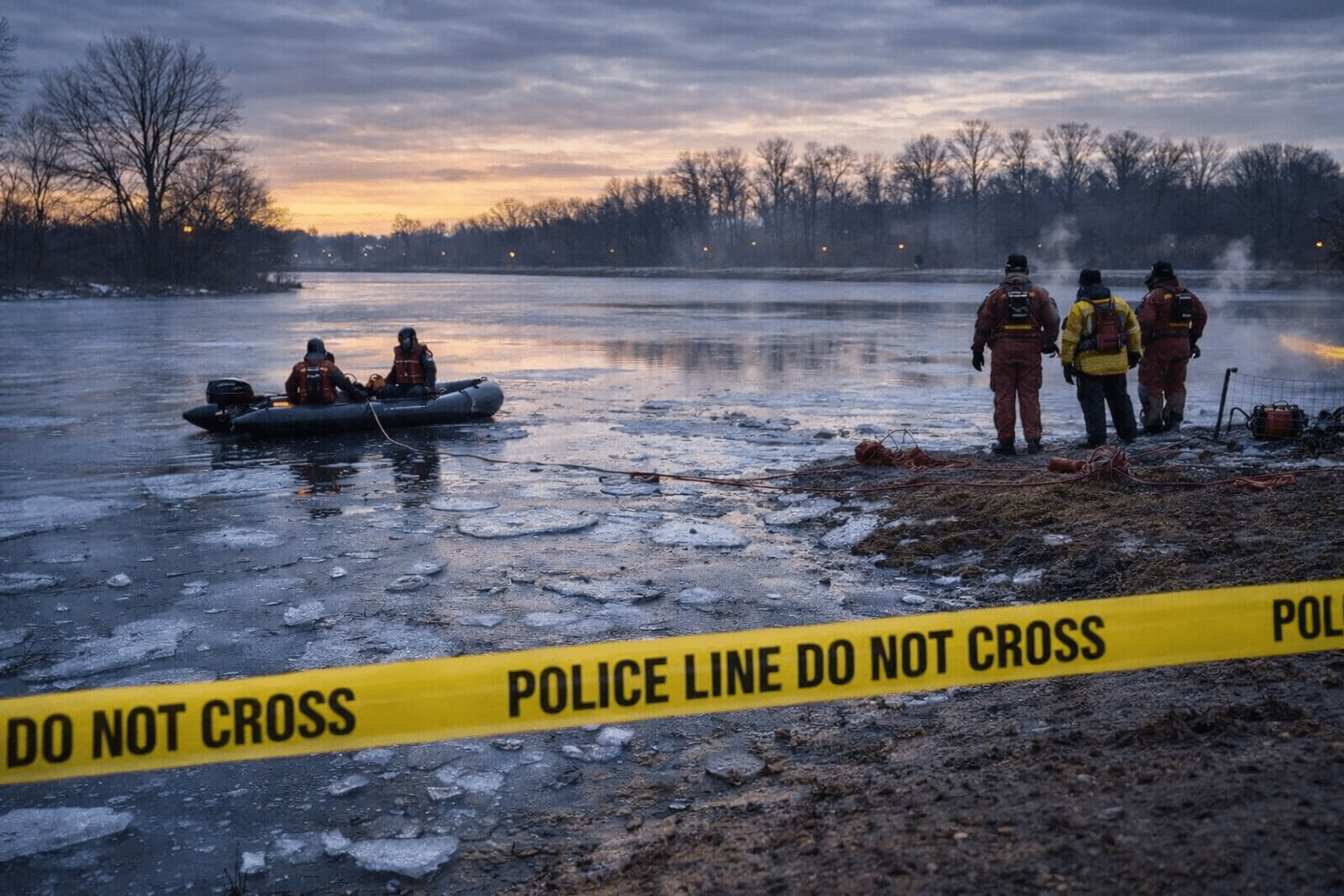 Man, 2 Dogs Found Dead in Park Pond
