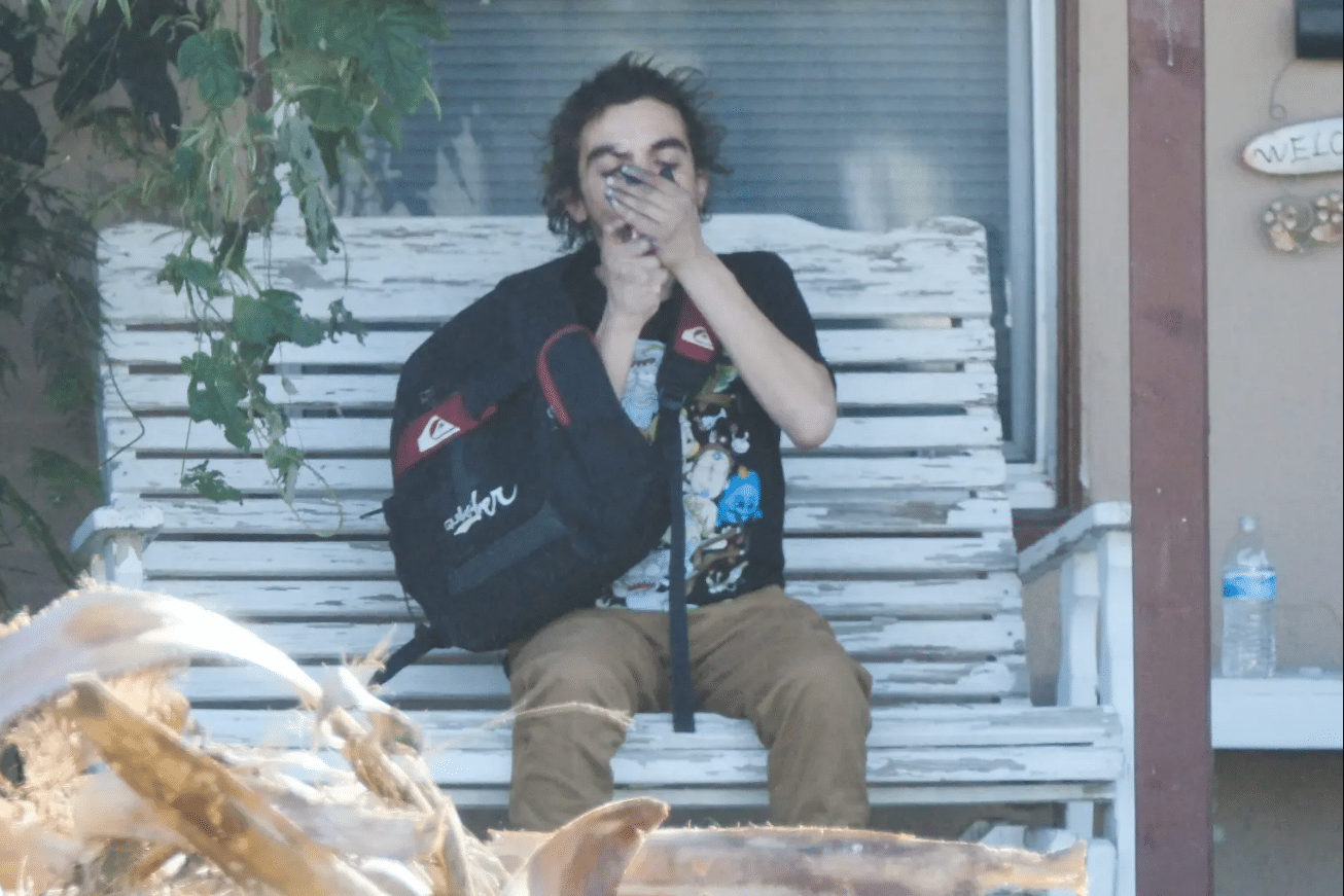 Tragic Ex-Nickelodeon Child Star Seen Smoking Pipe, Sleeping on Mom's Porch