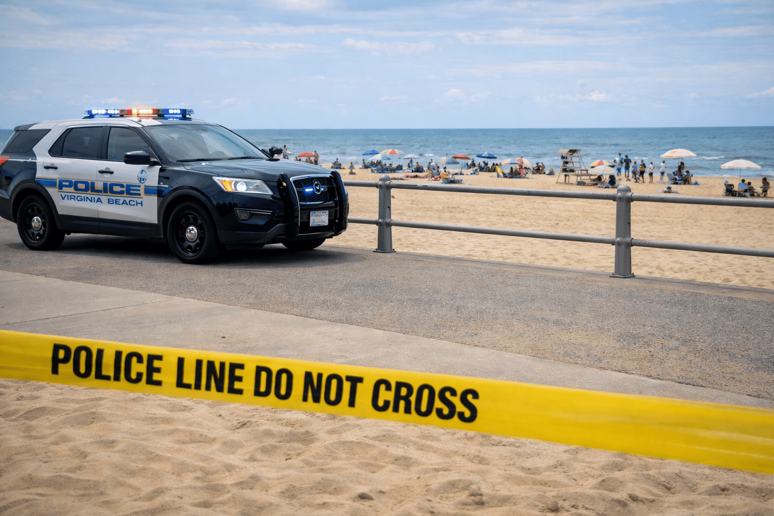 Beach Scene Via AI Image