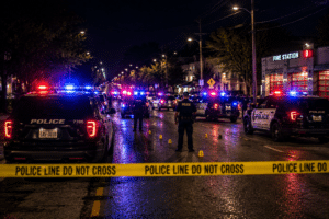 Shooting Crime Scene Via AI Image