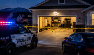 Garage Crime Scene Via AI Image