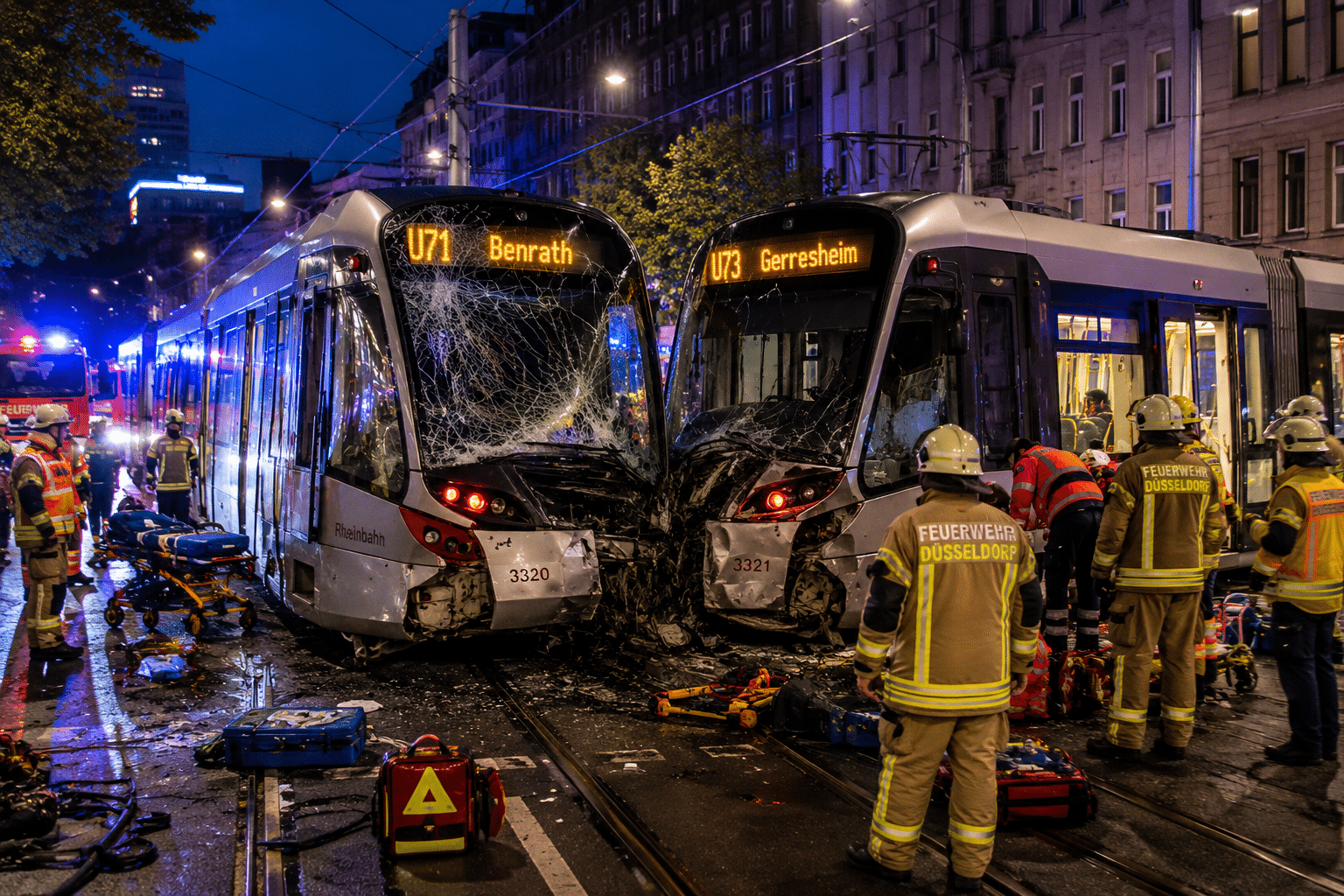 Tram Collision Via AI Image