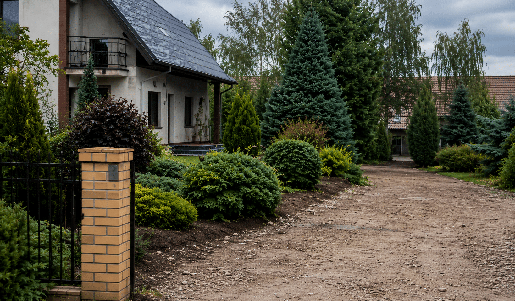 Suburban Garden Via AI Image