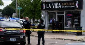 Barbershop Crime Scene Via AI Image