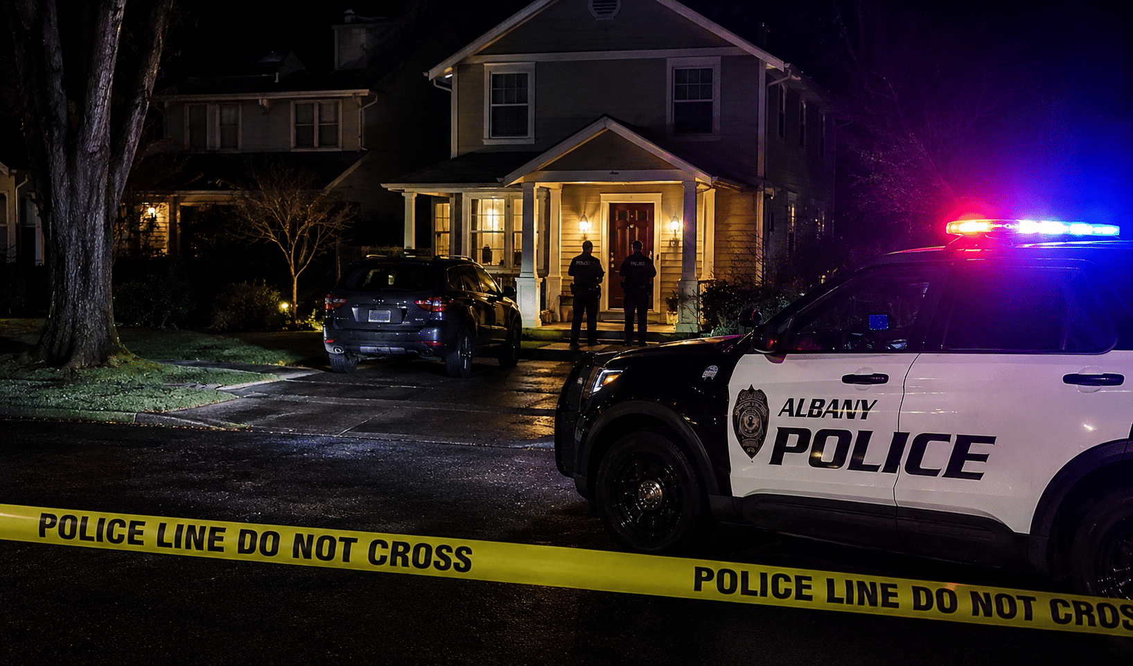 Crime Scene Via AI Image