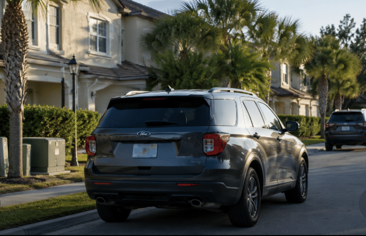AI Image Car in Front of Home
