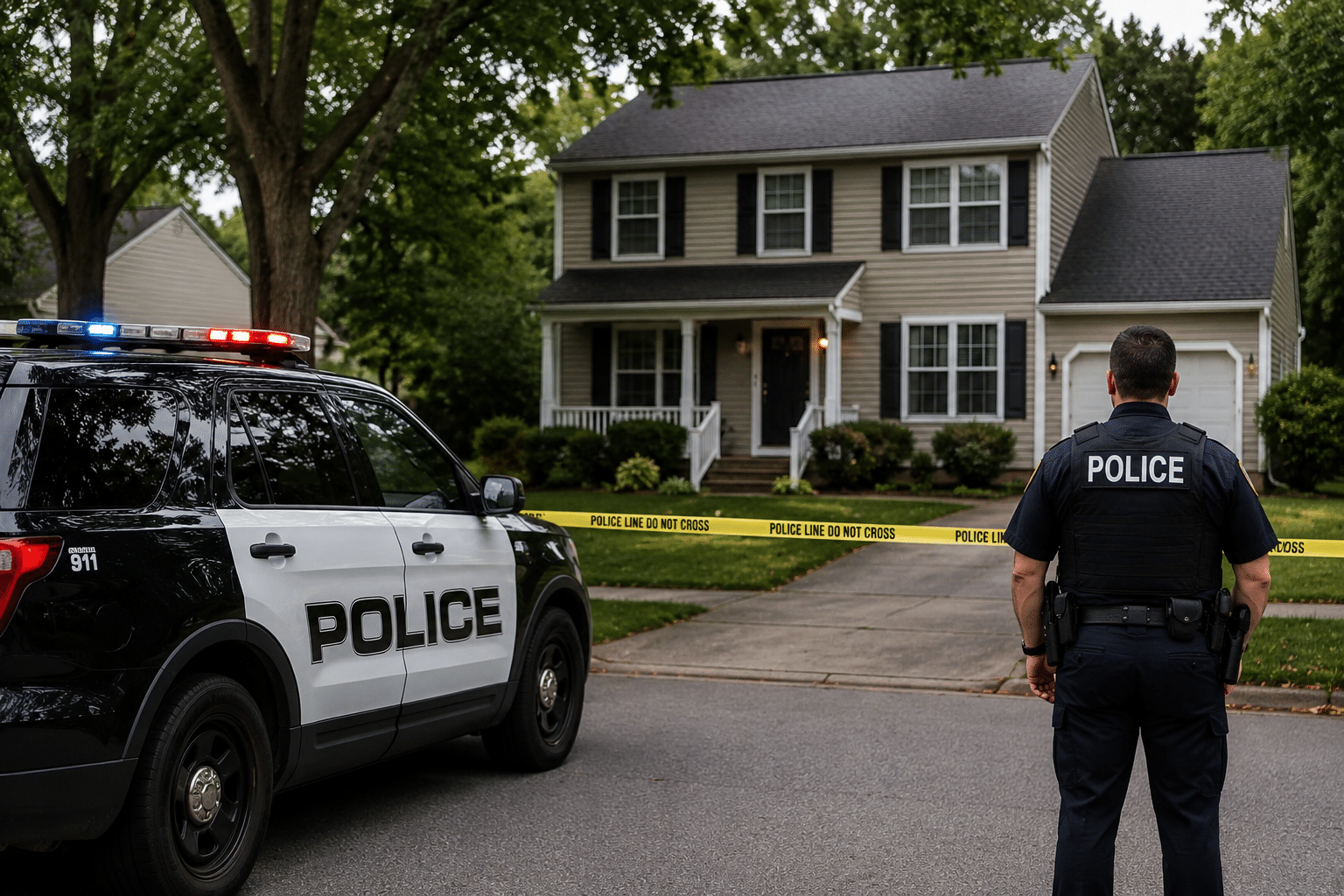Crime Scene VIa AI Image