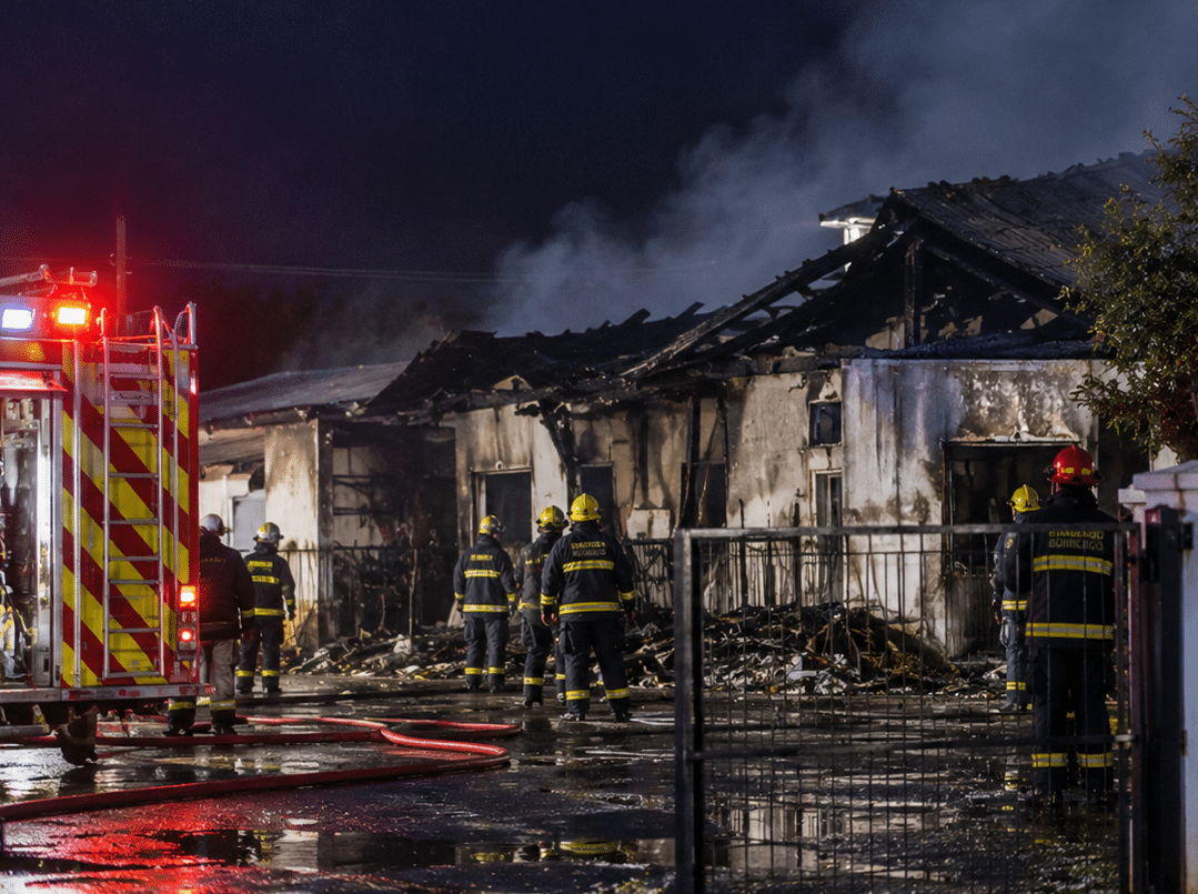 Building on Fire Via AI Image