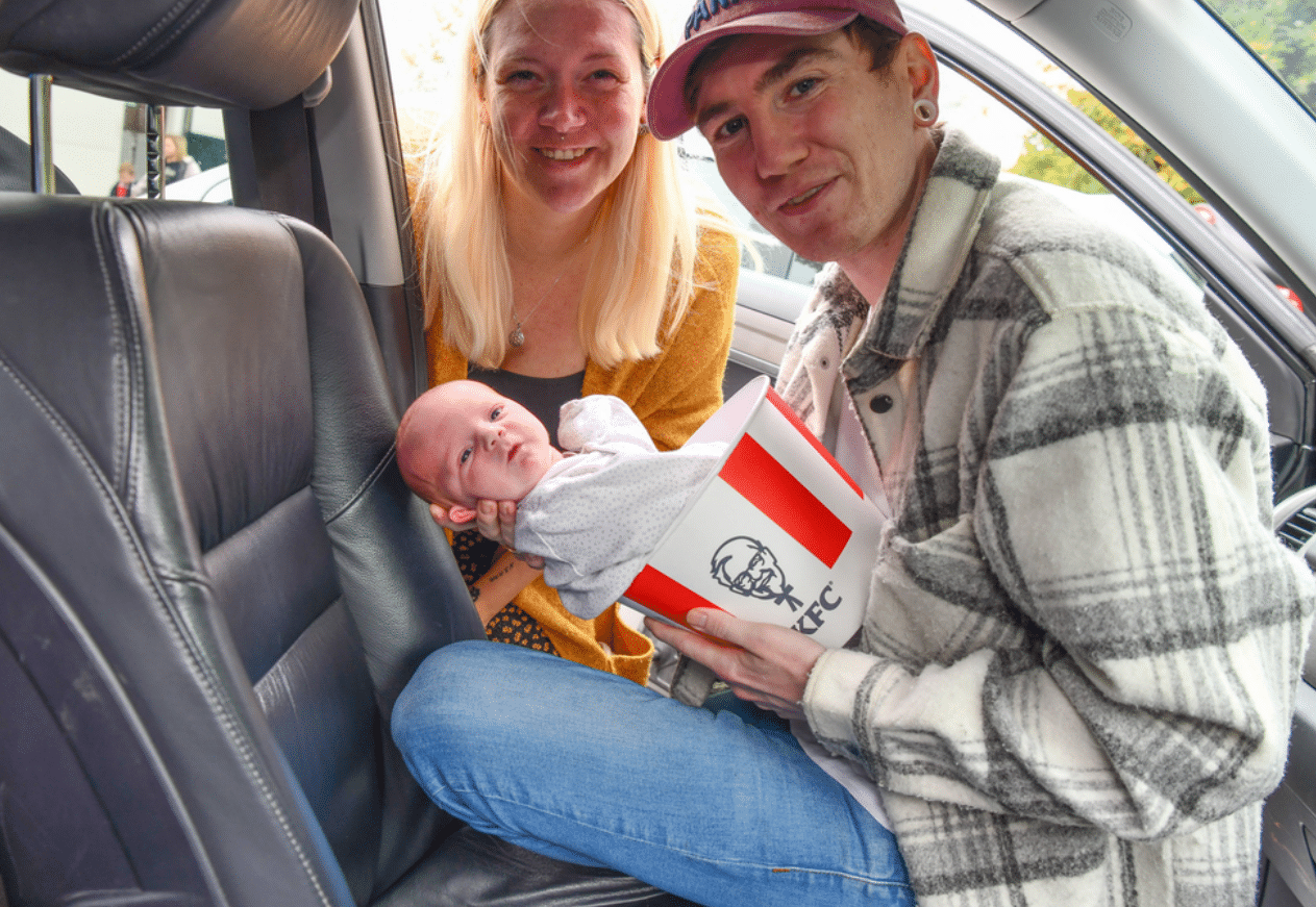 Mom Gives Birth Outside KFC, Baby Gets Perfect Nickname