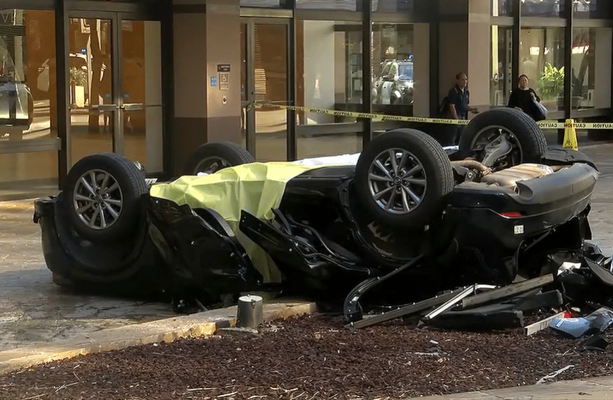 84-Year-Old Killed After Vehicle Falls Five Stories
